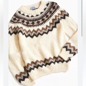 Urban Outfitters VINTAGE Central Sport Sweater Icelandic Wool Crewneck XL